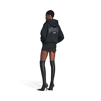 flipped uni zip-up hoodie regular fit