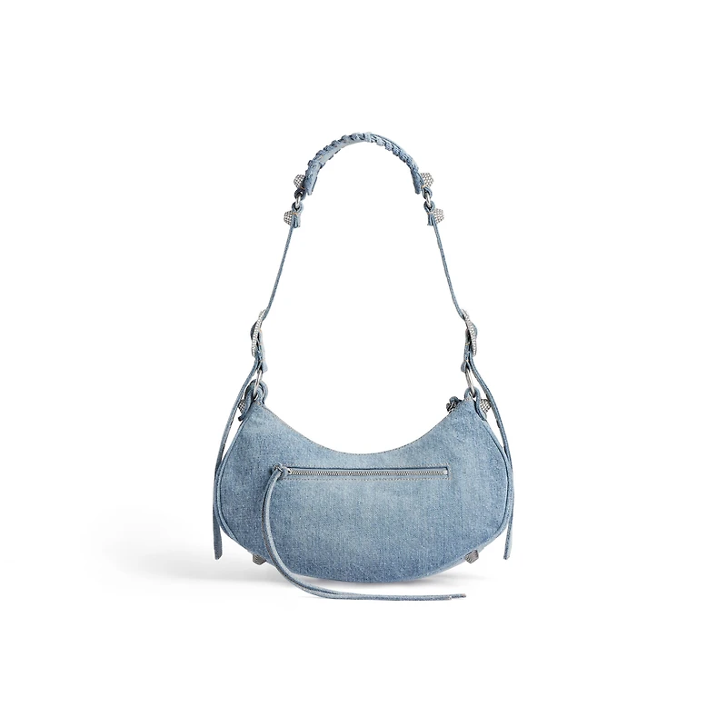 le cagole shoulder bag small with rhinestones