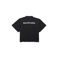 balenciaga back cropped t-shirt