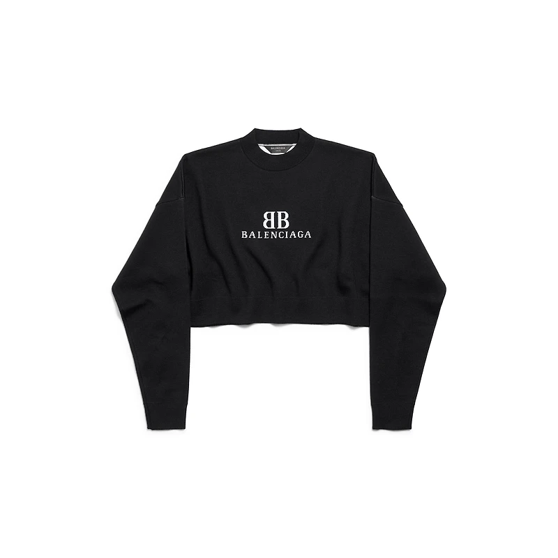 cropped crewneck