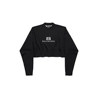 cropped crewneck
