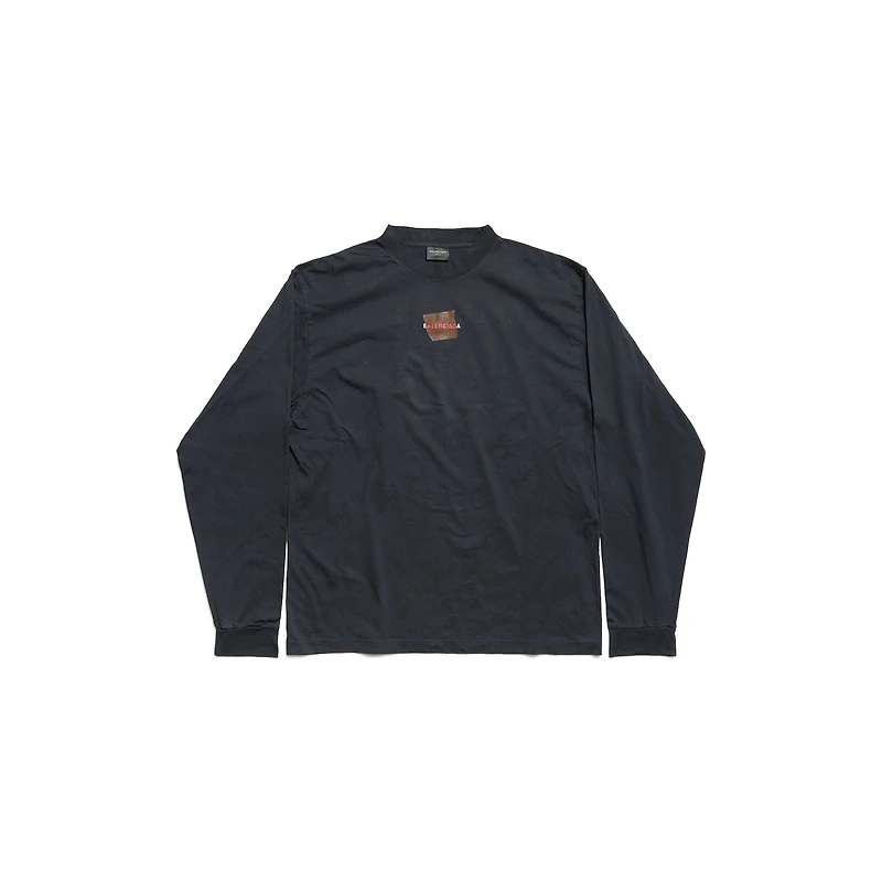 taped balenciaga back long sleeve t-shirt medium fit