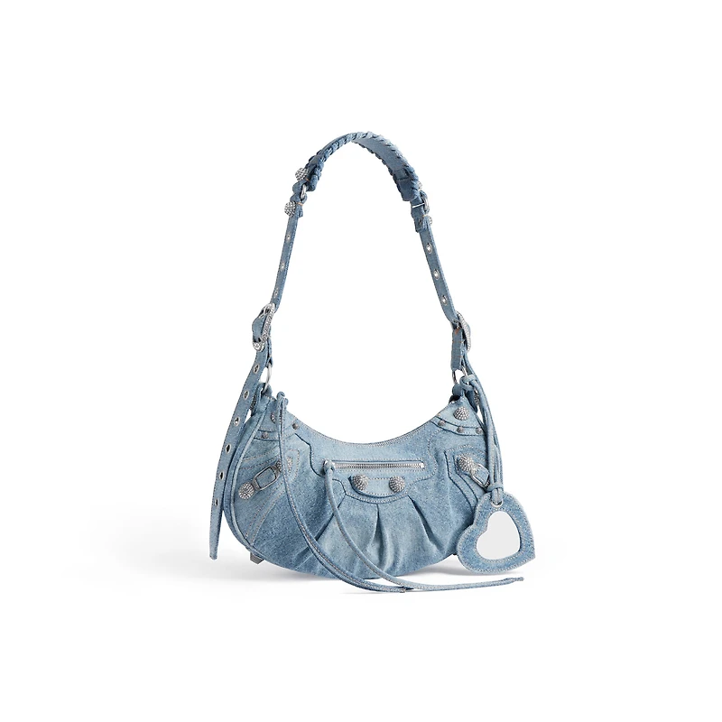 le cagole shoulder bag small with rhinestones