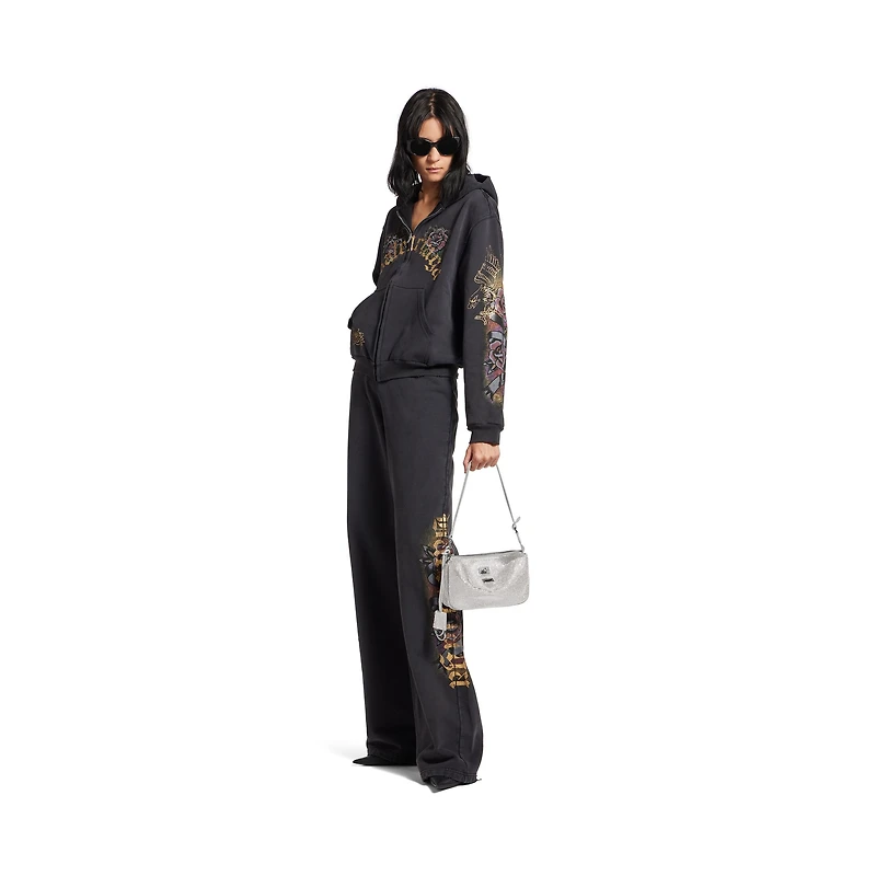rodeo sling pochette with rhinestones
