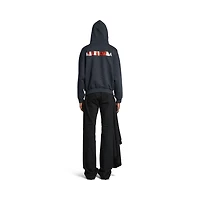 taped balenciaga back hoodie medium fit