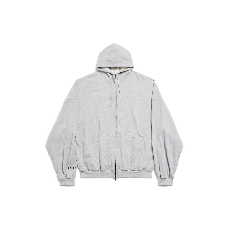 hi there large zip-up hoodie