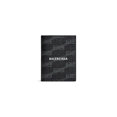signature vertical bifold wallet bb monogram coated canvas 