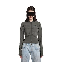 loop sports icon high rib zip-up hoodie