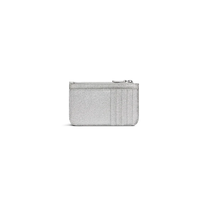 cash long coin and card holder large sparkling fabric