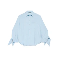knotted cuff blouse