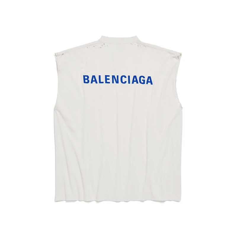 balenciaga back sleeveless t-shirt