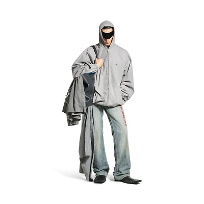 oversized zip-up hoodie
