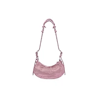 le cagole shoulder bag xs with rhinestones