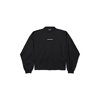 balenciaga back cropped long sleeve t-shirt