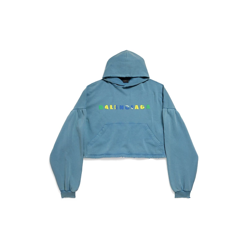 international cropped hoodie