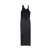 patched slip dress