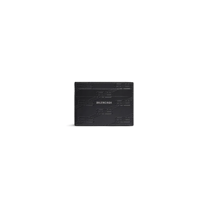embossed monogram card case box