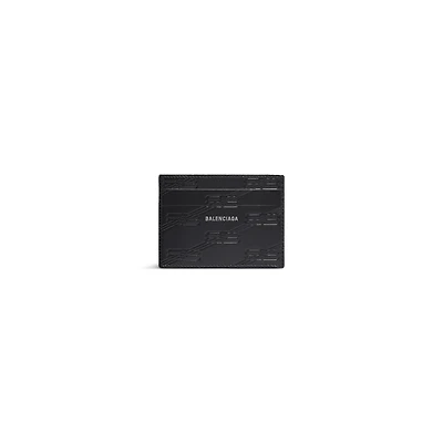embossed monogram card case box