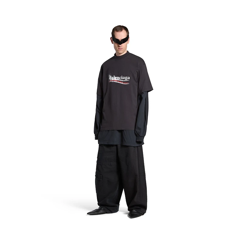 political stencil t-shirt medium fit