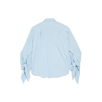 knotted cuff blouse