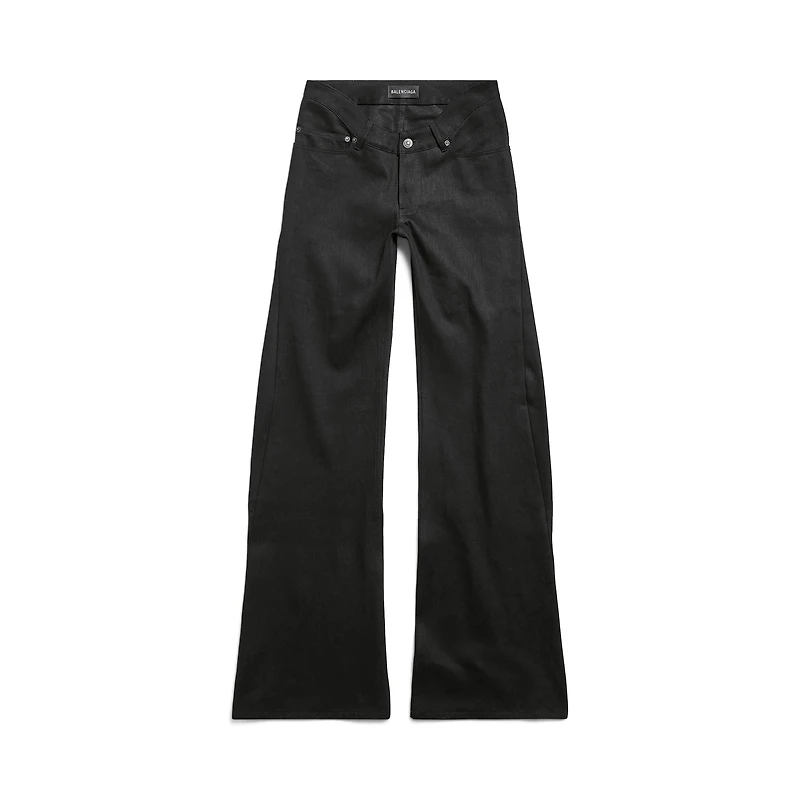 curved waist pants