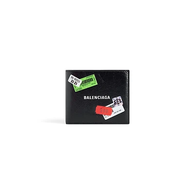 cash square folded wallet