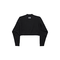 cropped crewneck