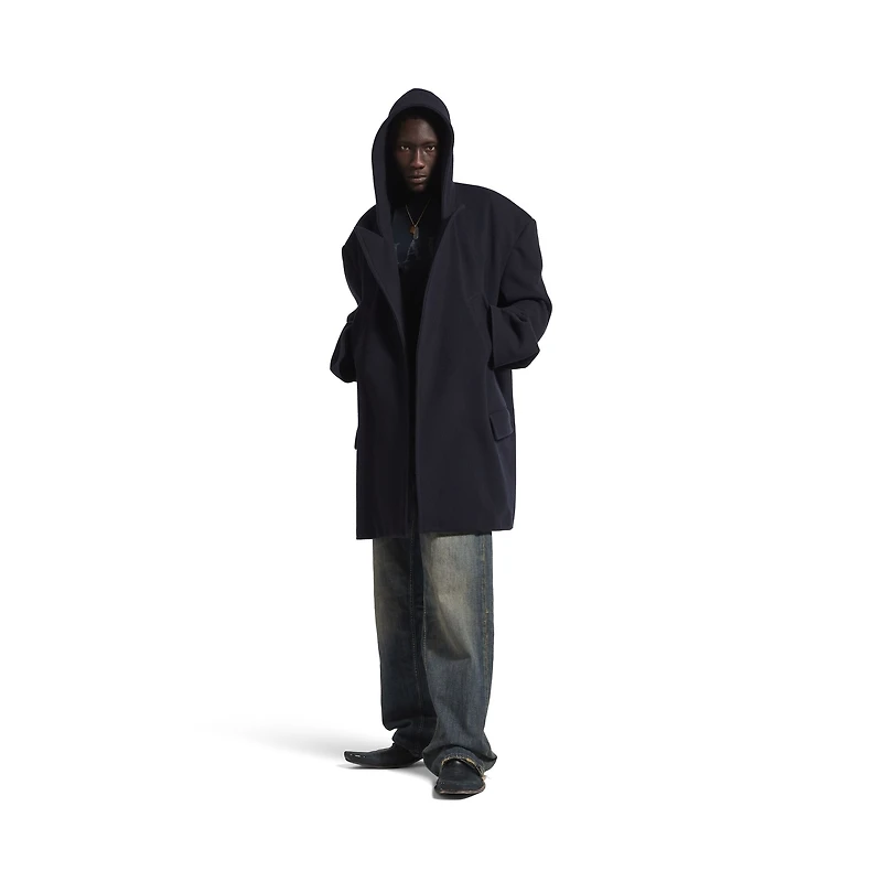 hooded short coat