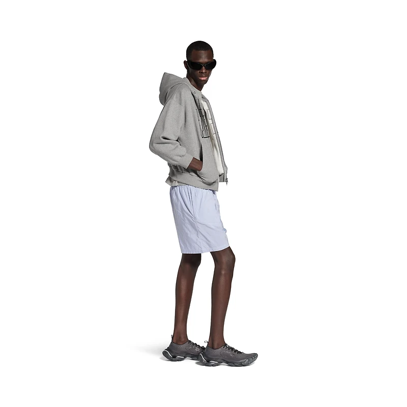 stripes boxer swim shorts