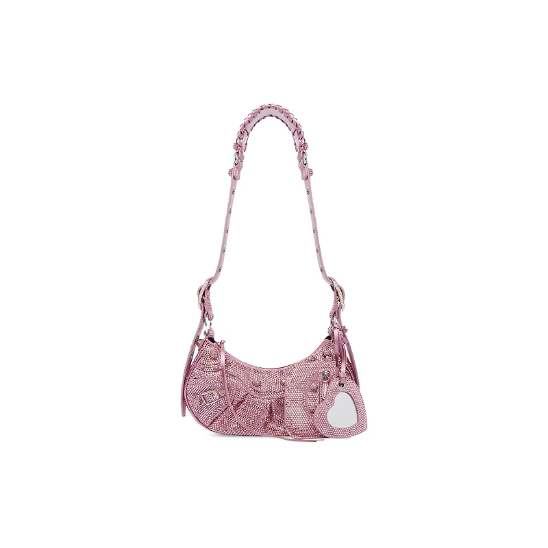 le cagole shoulder bag xs with rhinestones