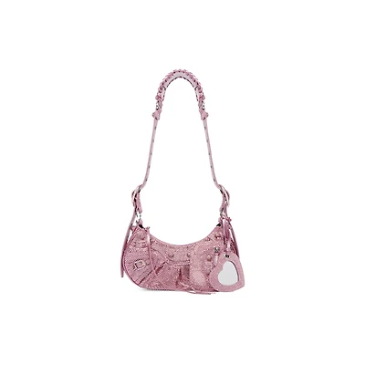 le cagole shoulder bag xs with rhinestones