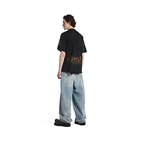 paris moon upside down t-shirt oversized