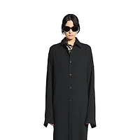 lace-up shirt dress