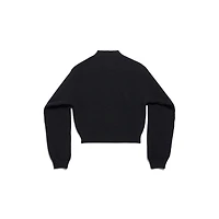 patch cropped sweater