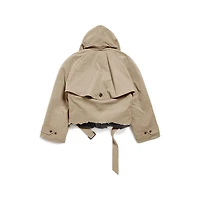 flipped hooded trench