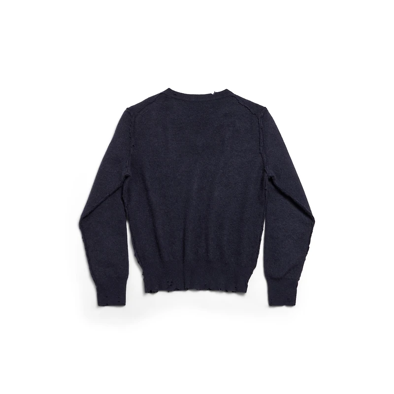 laurel classic inside-out v-neck sweater