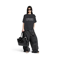 queer typo boxy t-shirt