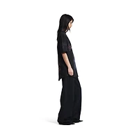 paris moon upside down t-shirt oversized