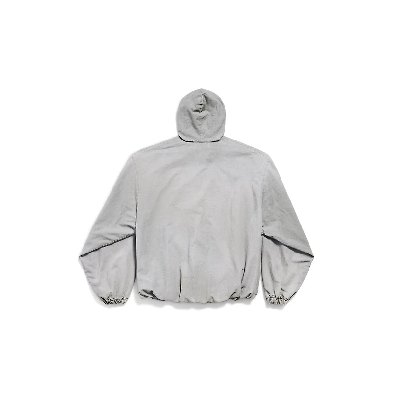 oversized zip-up hoodie
