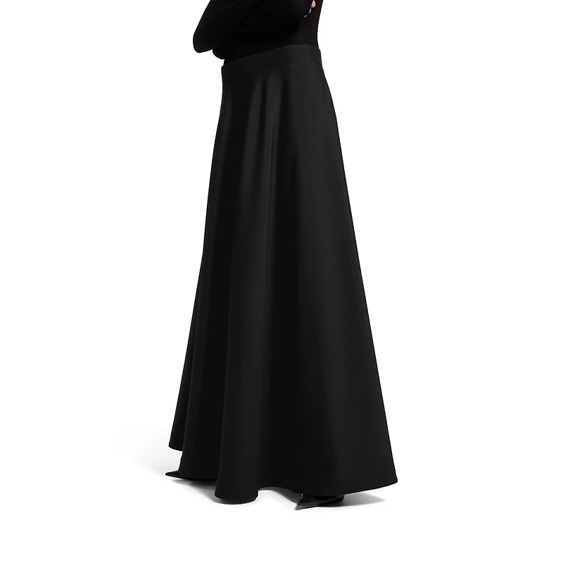 low waist maxi skirt