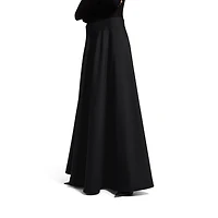 low waist maxi skirt