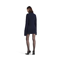 pinched mini dress