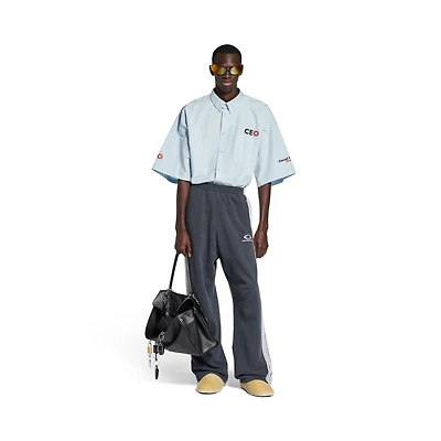 ceo uniform logo short sleeve oversized shirt