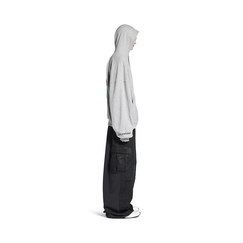 hi there large zip-up hoodie