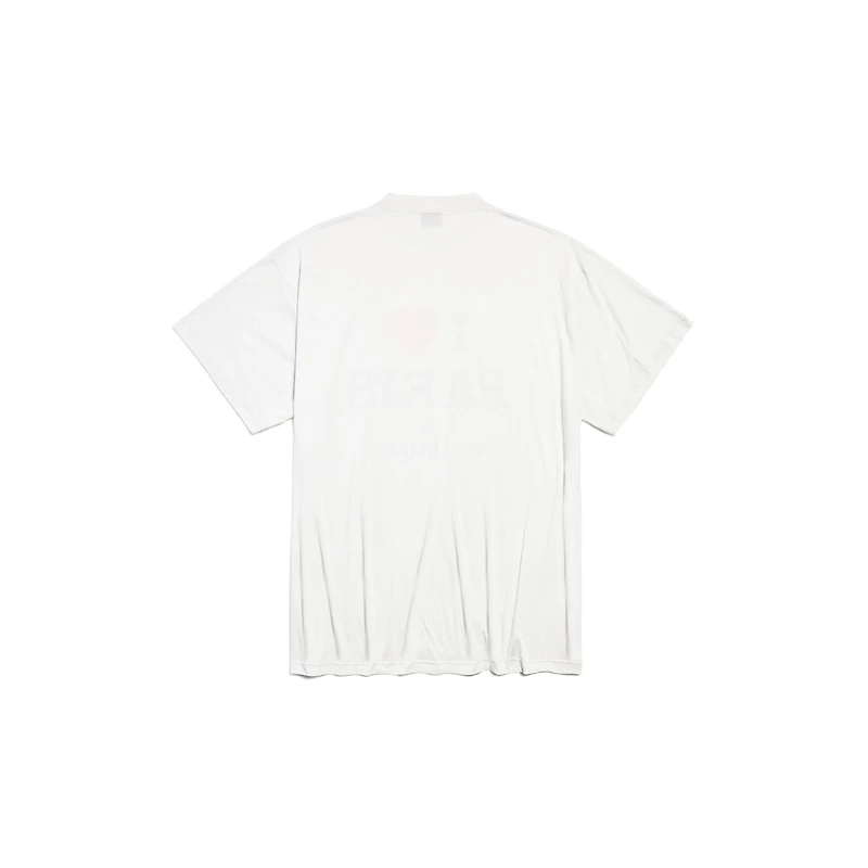 i love paris & balenciaga t-shirt oversized