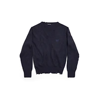 laurel classic inside-out v-neck sweater
