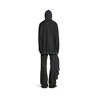 cut-up hooded shirt