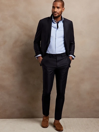 Signature Italian Hopsack Suit Pant