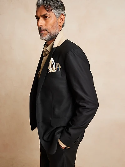 Signature Italian Hopsack Suit Jacket