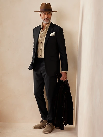 Signature Italian Hopsack Suit Pant